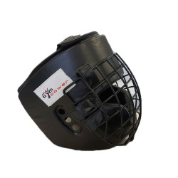 Metal Head Guards - Casco Protettivo in Pelle con Griglia in Metallo Gym Power