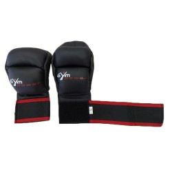 Coppia Guanti Fit Boxe Palmo Aperto - Guantoni in Pelle Sintetica Imbottiti Gym Power