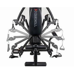 Toorx MSX-90 - Pressa Gambe Regolabile, Butterfly Doppia Funzione, Arm Curl Toorx