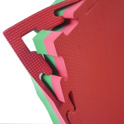 Diamond Fitness Tatami 100 x 100 cm Verde/Rosso diamond