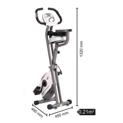 Toorx Cyclette BRX COMPACT salvaspazio - Volano 6 kg, Accesso facilitato, hand pulse Toorx