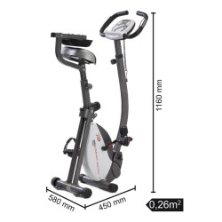 Toorx Cyclette BRX COMPACT MULTIFIT salvaspazio - Volano 6 kg, Accesso facilitato, hand pulse Toorx