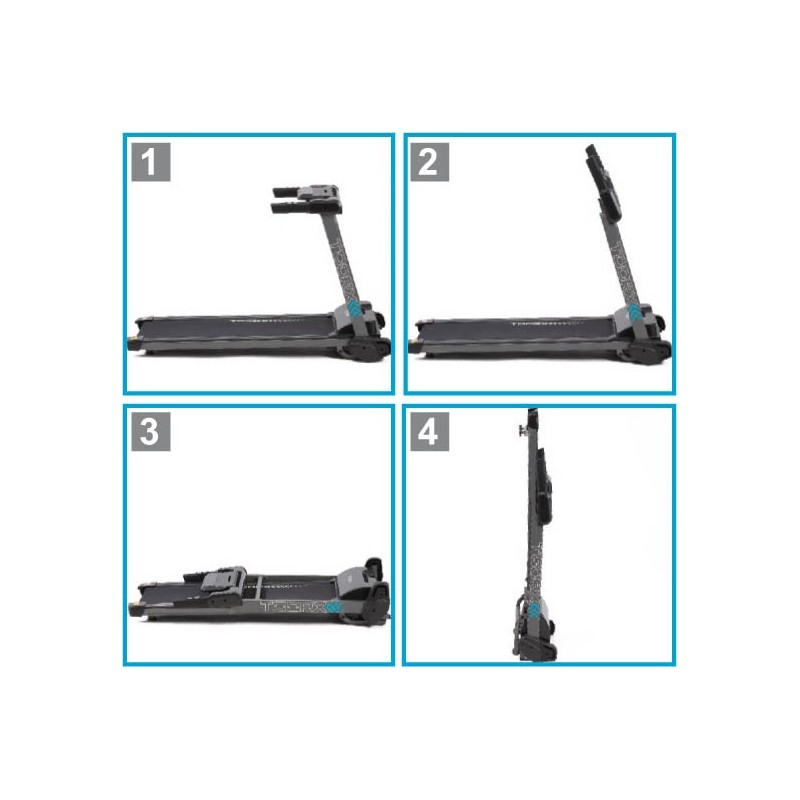 Toorx Tapis Roulant TRX SMART COMPACT HRC - Salvaspazio, Velocità max 14 Km/h, Pre-assemblato Toorx