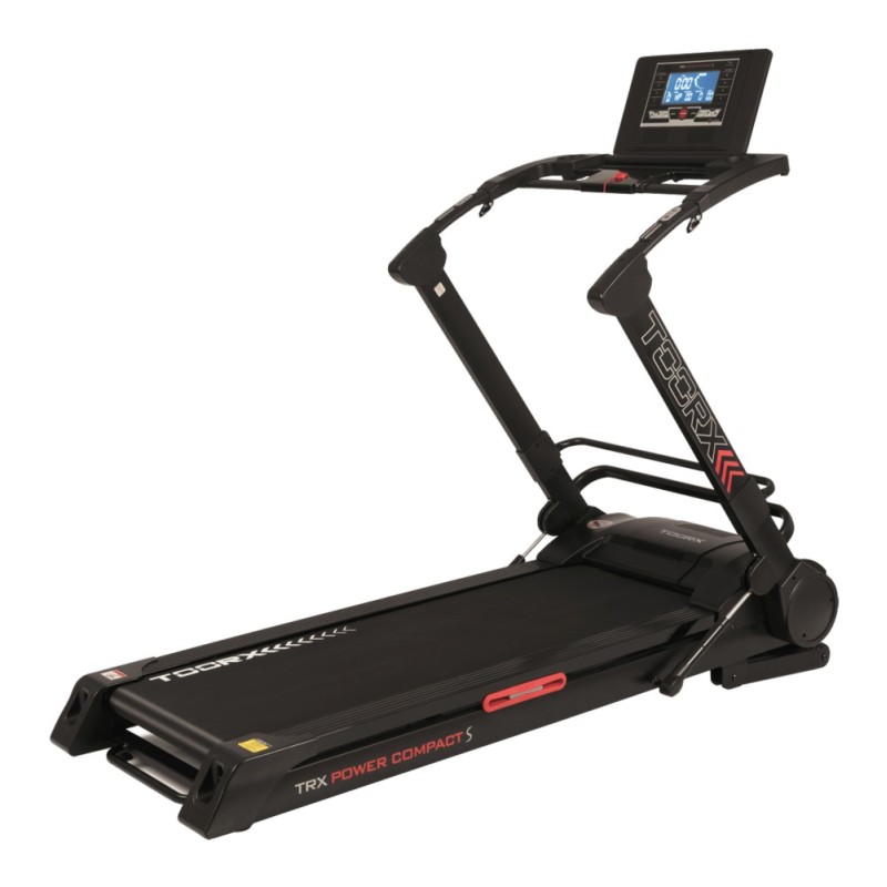 Toorx Tapis Roulant TRX POWER COMPACT S HRC - Salvaspazio, Velocità max 20 Km/h, Fascia cardiom  APP READY 2.0 Toorx