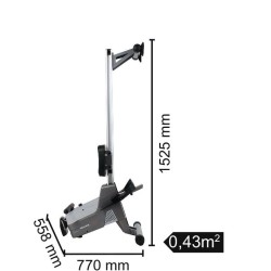 Toorx Vogatore ROWER ACTIVE - Magnetico con ricevitore wireless, salvaspazio Toorx