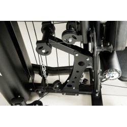 toorx MSX-3000 - Stazione multifunzione, pacco pesi acciaio 90 kg con doppio cavo libero Toorx