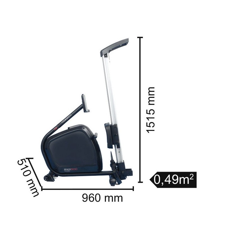 Toorx Vogatore RWX 500 - Richiudibile elettromagnetico con ricevitore wireless Toorx