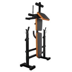 GetFit Force 445 Panca multiuso - Panca porta bilanciere, Richiudibile GetFit