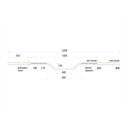 Toorx Bilanciere sagomato Offset Bar - Carico max 320 kg Toorx