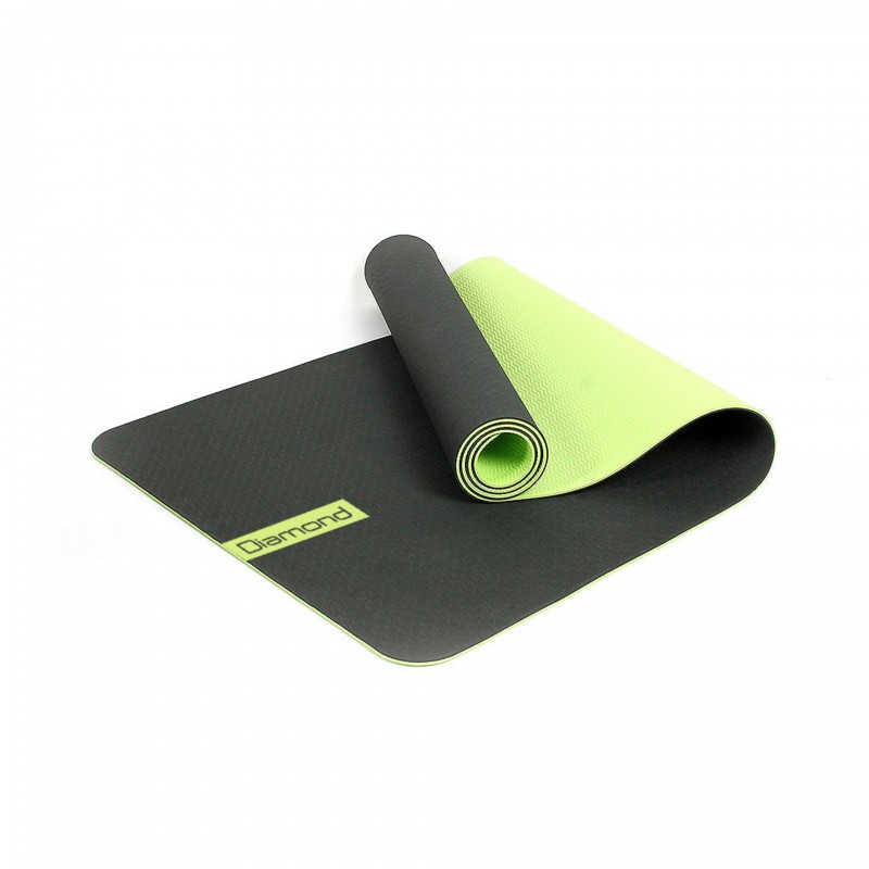 Diamond Fitness Tappetino Yoga in TPE 183 x 60 x 0,6 cm bicolore diamond