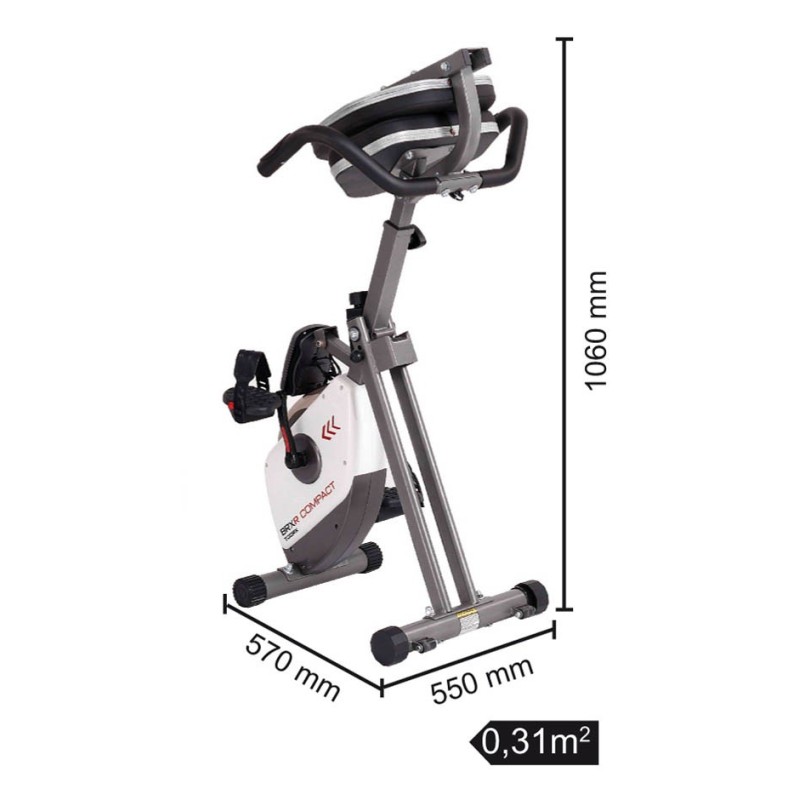 Toorx Cyclette BRX RCOMPACT recumbent - Volano 6 kg, salvaspazio Toorx