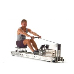 WaterRower S1 Acciaio Inossidabile - Vogatore ad acqua 18l, Monitor S4, USB, Struttura Acciaio WaterRower - NOHRD