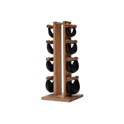 NOHRD Swing Tower - Porta manubri in legno con 4 coppie di manubri SwingBell WaterRower - NOHRD