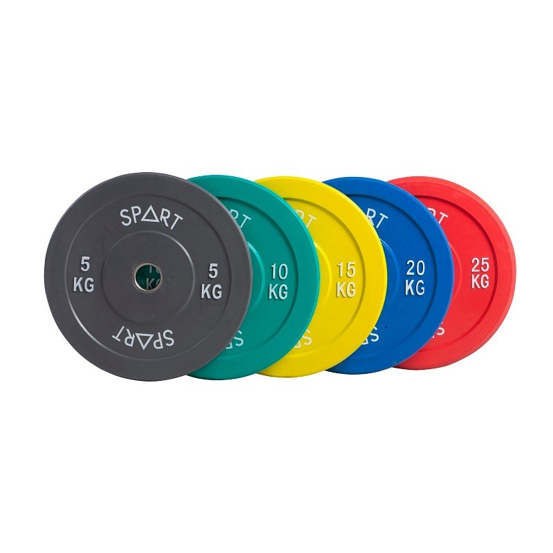 Spart fitness Rubber Bumper Plate 45 cm - Foro Ø 50mm, slim SPART FITNESS