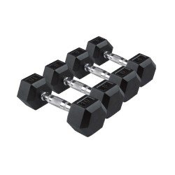 Spart fitness Coppia hexagon dumbbell Manubri esagonale testa in gomma SPART FITNESS