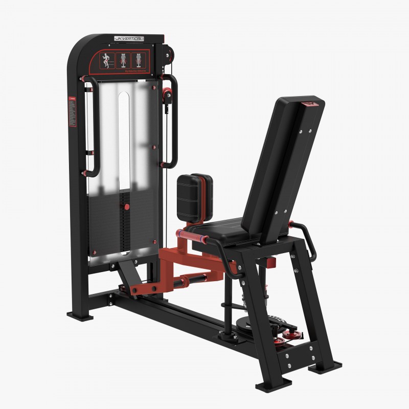 jk fitness JKV COMBO SEATED LEG 2-in-1 Leg Extension / Leg Curl da seduto - Pacco pesi 100 kg jk fitness