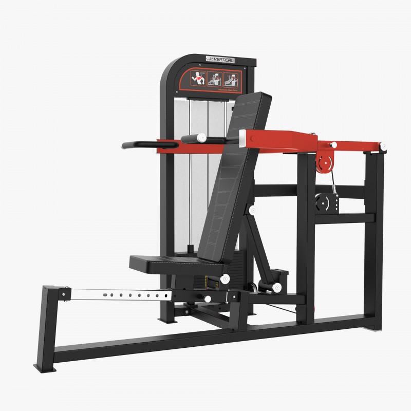 Jk fitness JKV Combo Chest Press / Shoulder Press - macchina a tripla funzione, pacco pesi 100kg jk fitness